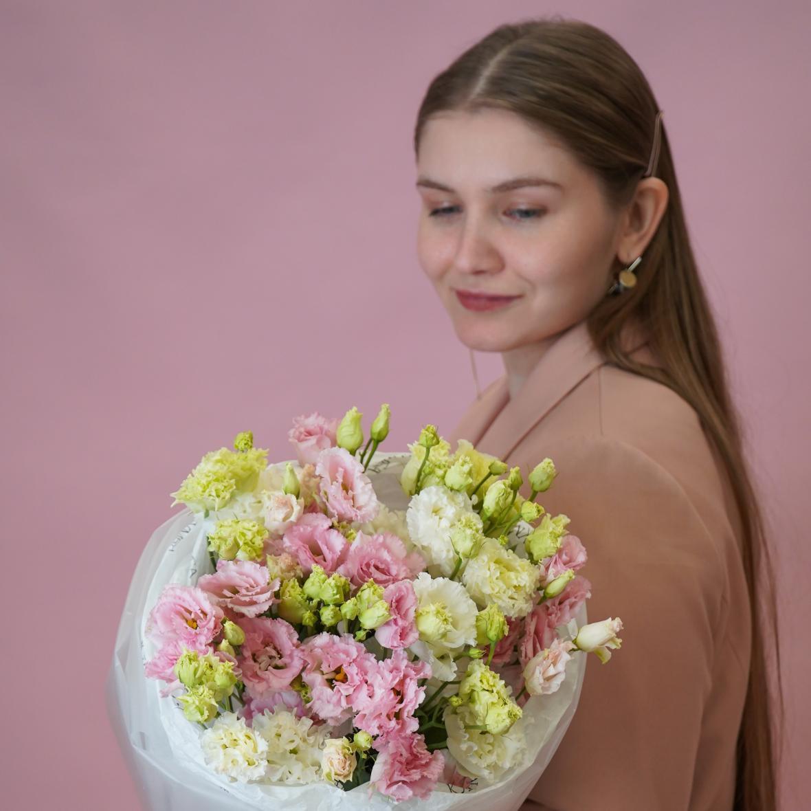 Эустома mix в упаковке, 11 шт