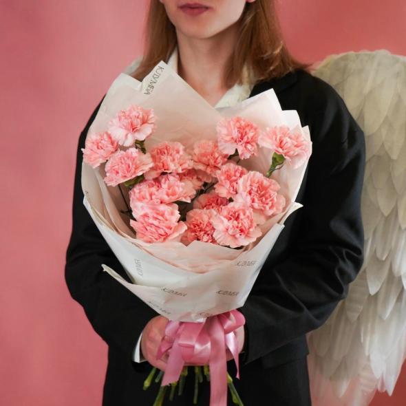 Букет «Розовые диантусы» 15 шт